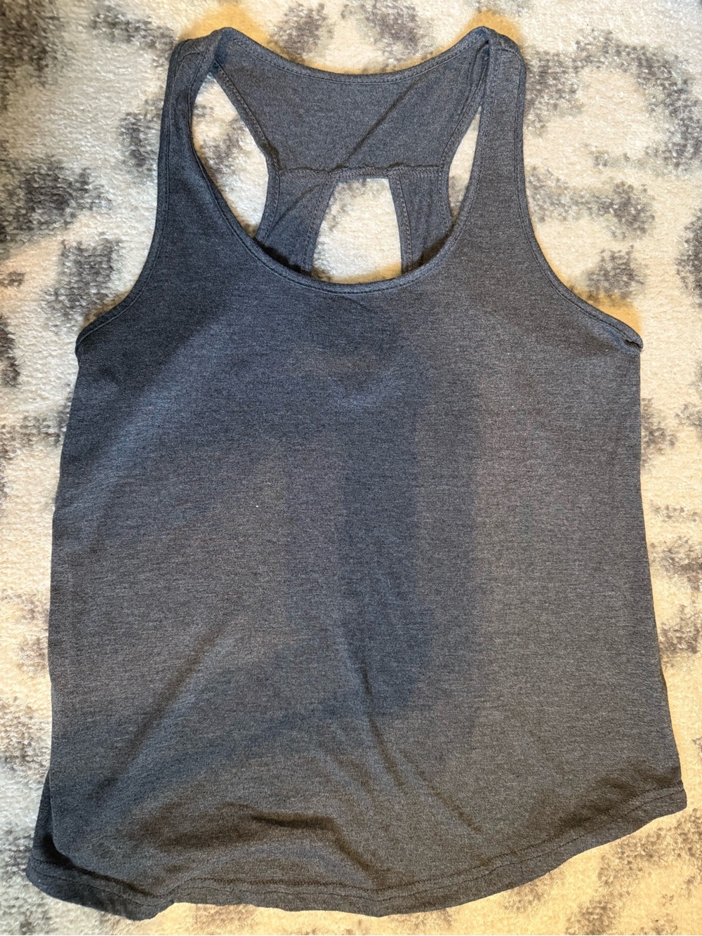 SHEIN Dark Gray Racerback Tank Top